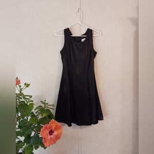 Vintage Maurices Little Black Dress Corset Back Mini Dress Retro Whimsygoth